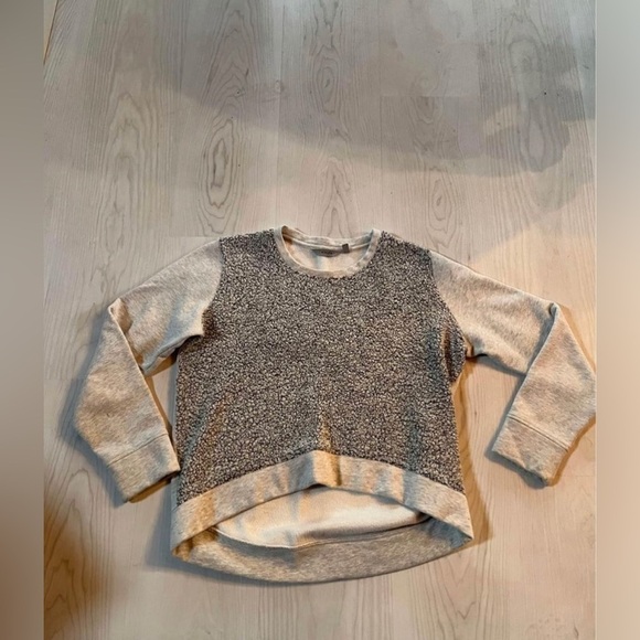Women’s Athleta Multi-Textured Crew Neck Wool Blend Gray sweater - M - Picture 1 of 7